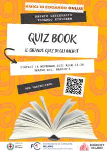 Locandina di Quiz Book, evento che si terrà il 18 novembre 2021 alle 16:00 presso il teatro Edi, Barrio's